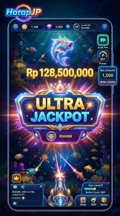 Cuplikan layar menu unduhan harapjp untuk perangkat Android