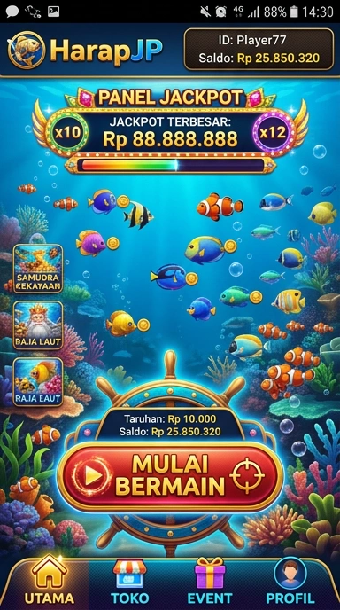 Galeri pratinjau visual harapjp build APK resmi terbaru